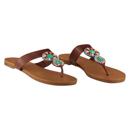Flip-flops Rio beaded, Niebieski