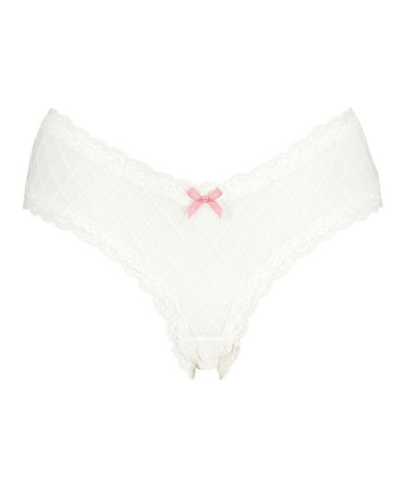Brazyliany V-shape Mesh, Biały