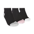 3-Pack Cotton Trainer Liners, Czarny