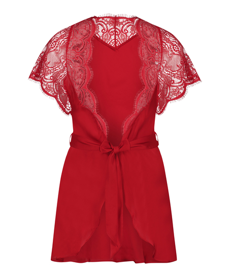Satynowe kimono Coco, Czerwony