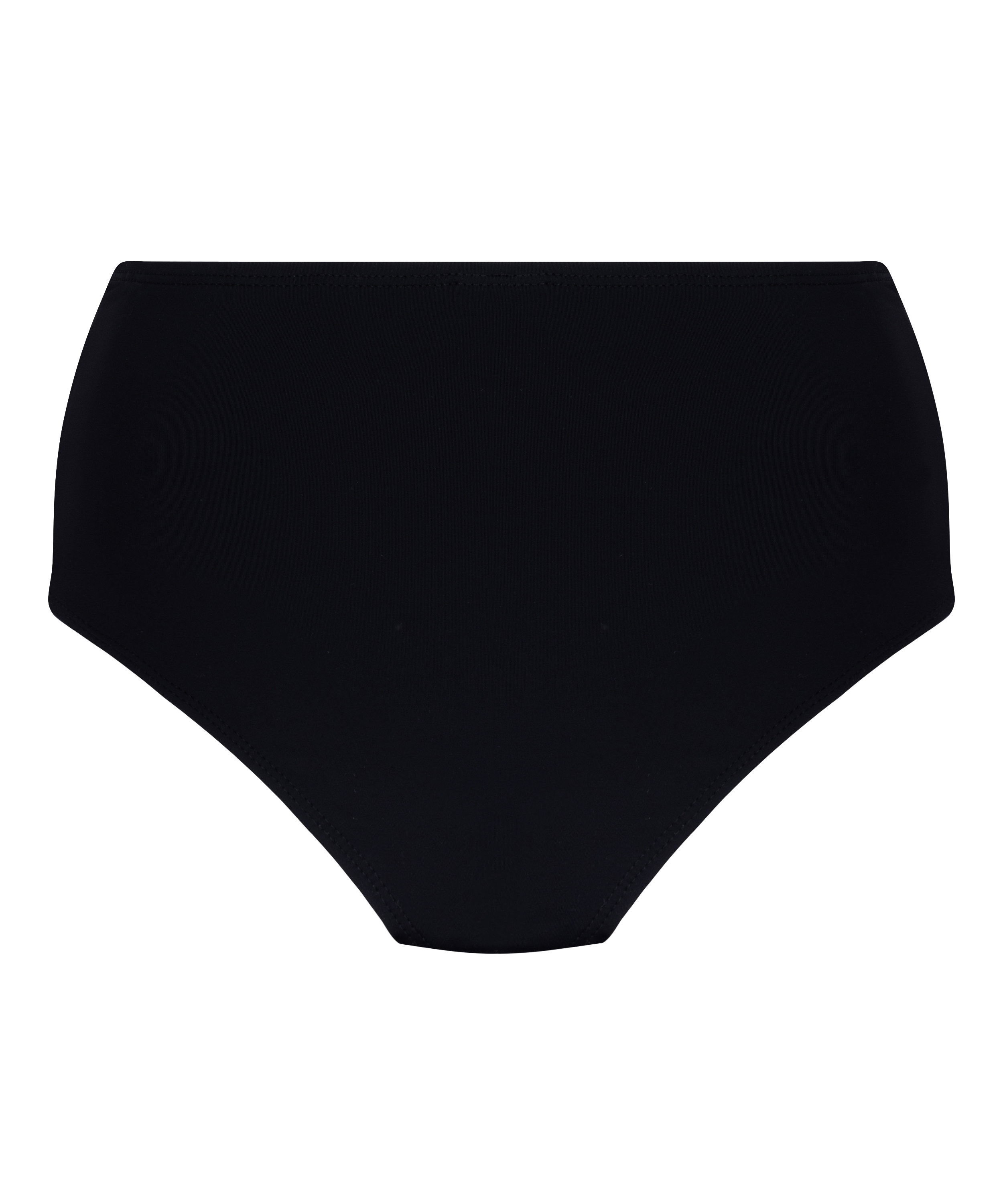 Wysokie Modelujące Majtki Bikini Luxe, Czarny, main