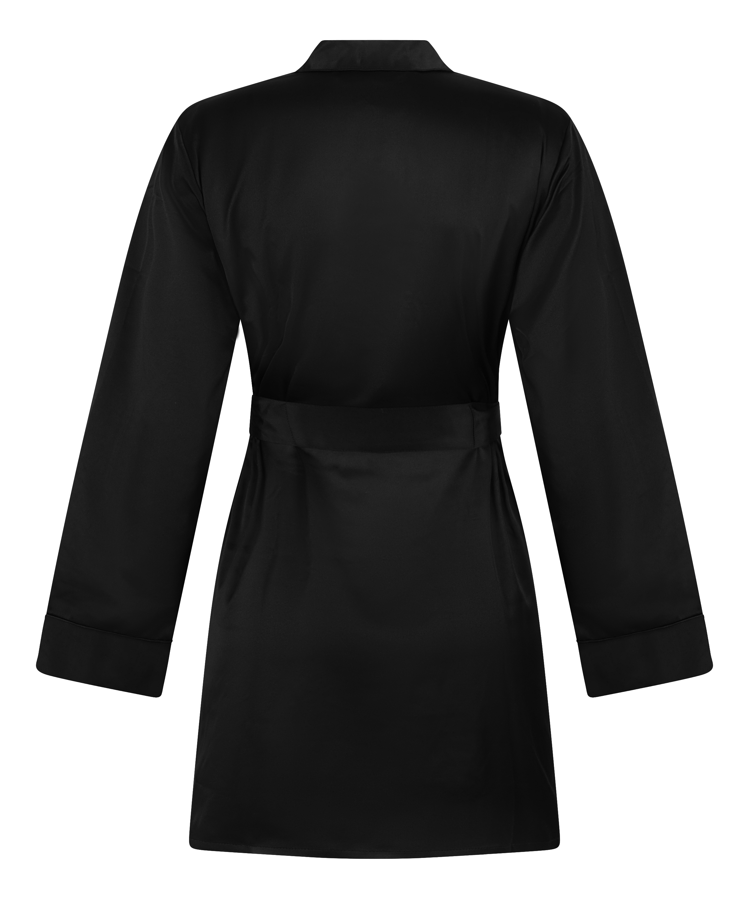 Satynowe kimono, Czarny, main