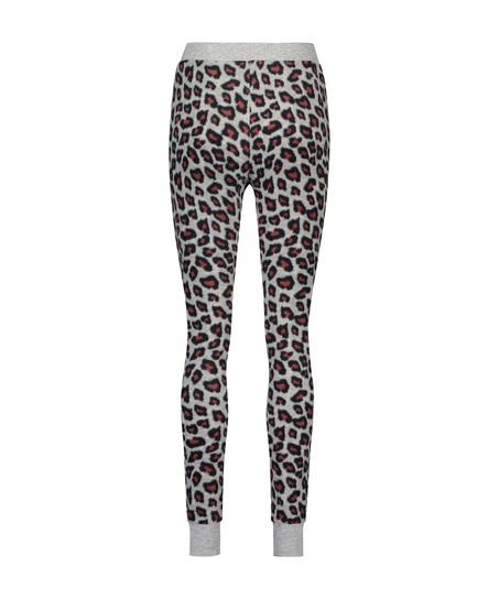 Micro Fleece Leggings, Szary