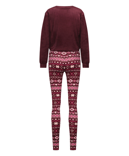 Piżama z torbą, Czerwony