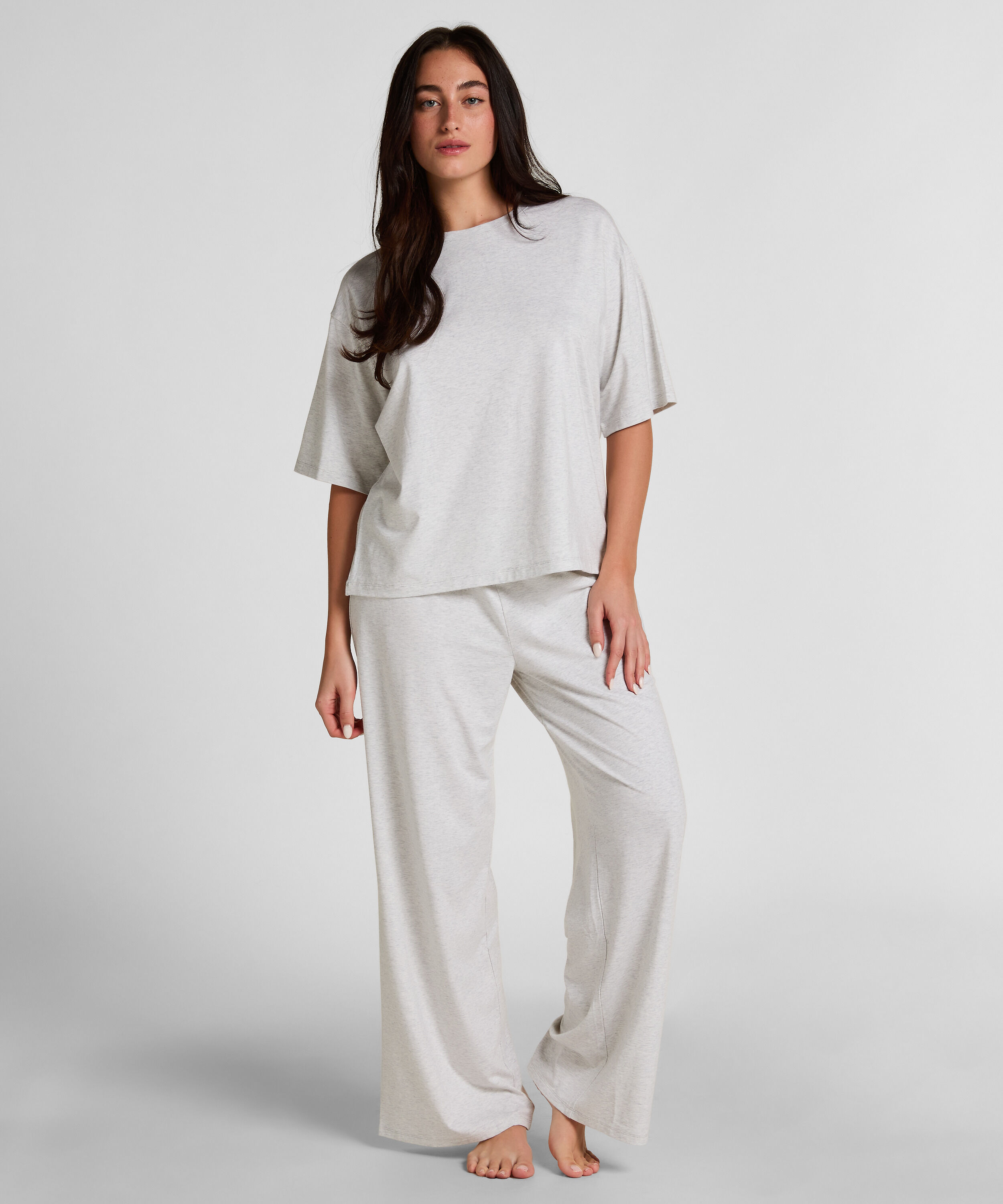 Pyjama Top Loose, Szary