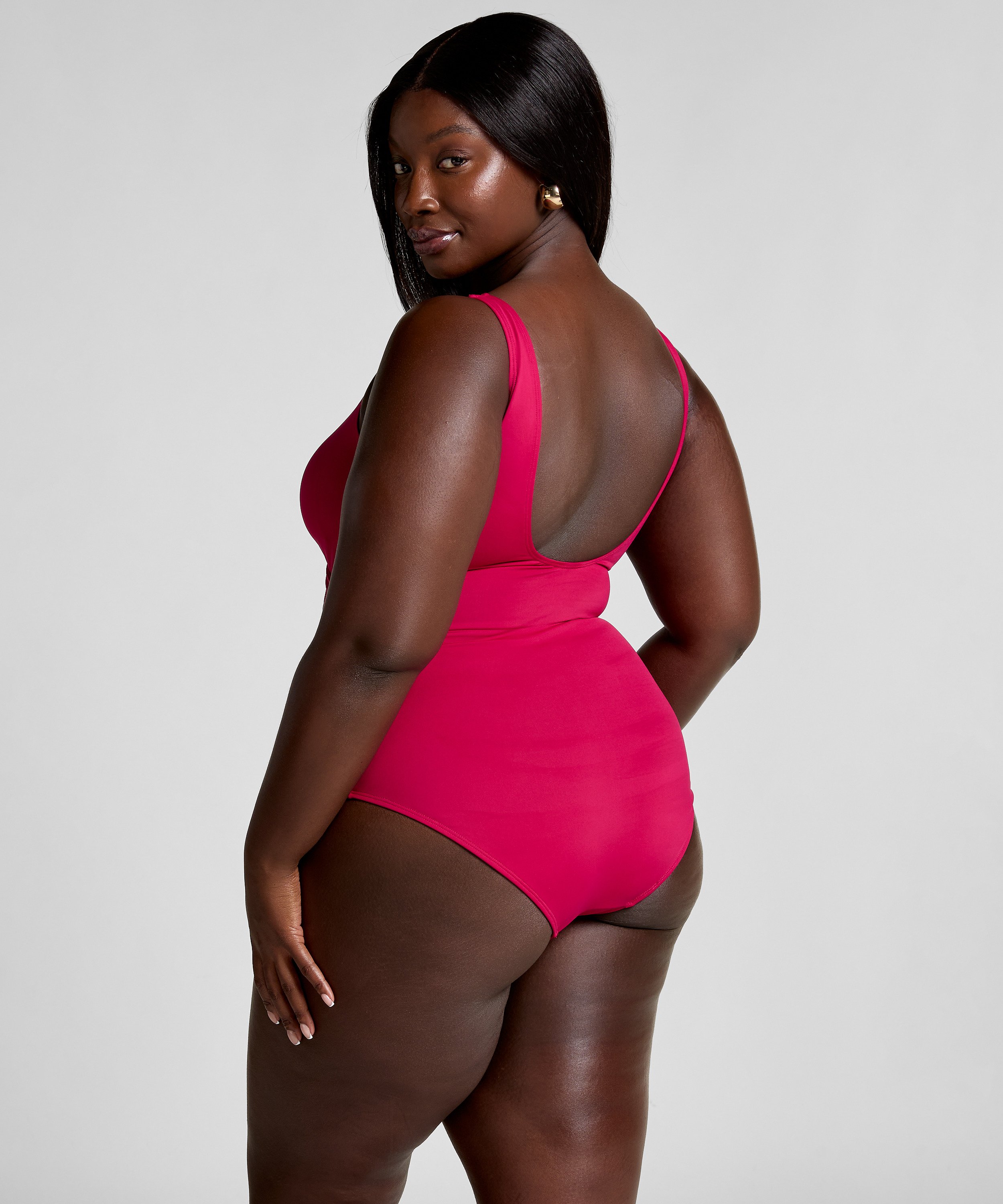 Kostium kąpielowy Shaping Shell Mesh, R&oacute;żowy, main