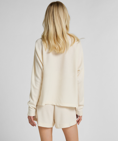 Short Waffle Sloane, Biały