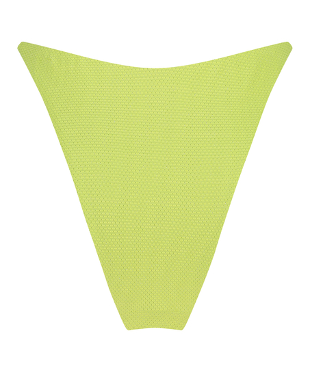 D&oacute;ł od bikini z lureksu z wysokim wycięciem Fiji, Zielony