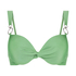 Usztywniona góra od bikini push-up z fiszbinami Mauritius, Zielony