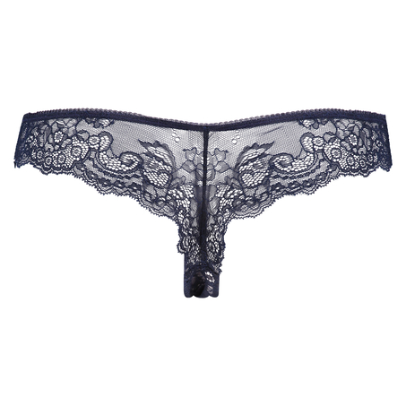 Contrast Ultra Low V-Thong, Niebieski