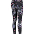 HKMX High Waisted Flower Sports Leggings, Czarny