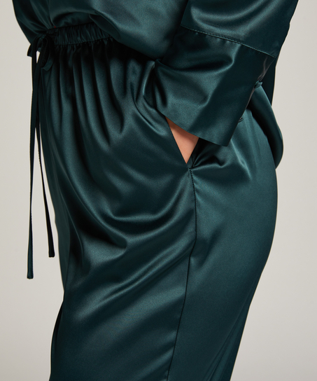 Spodnie z satyny, R&oacute;żowy