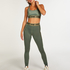 Biustonosz sportowy HKMX The Crop Logo Level 1, Zielony