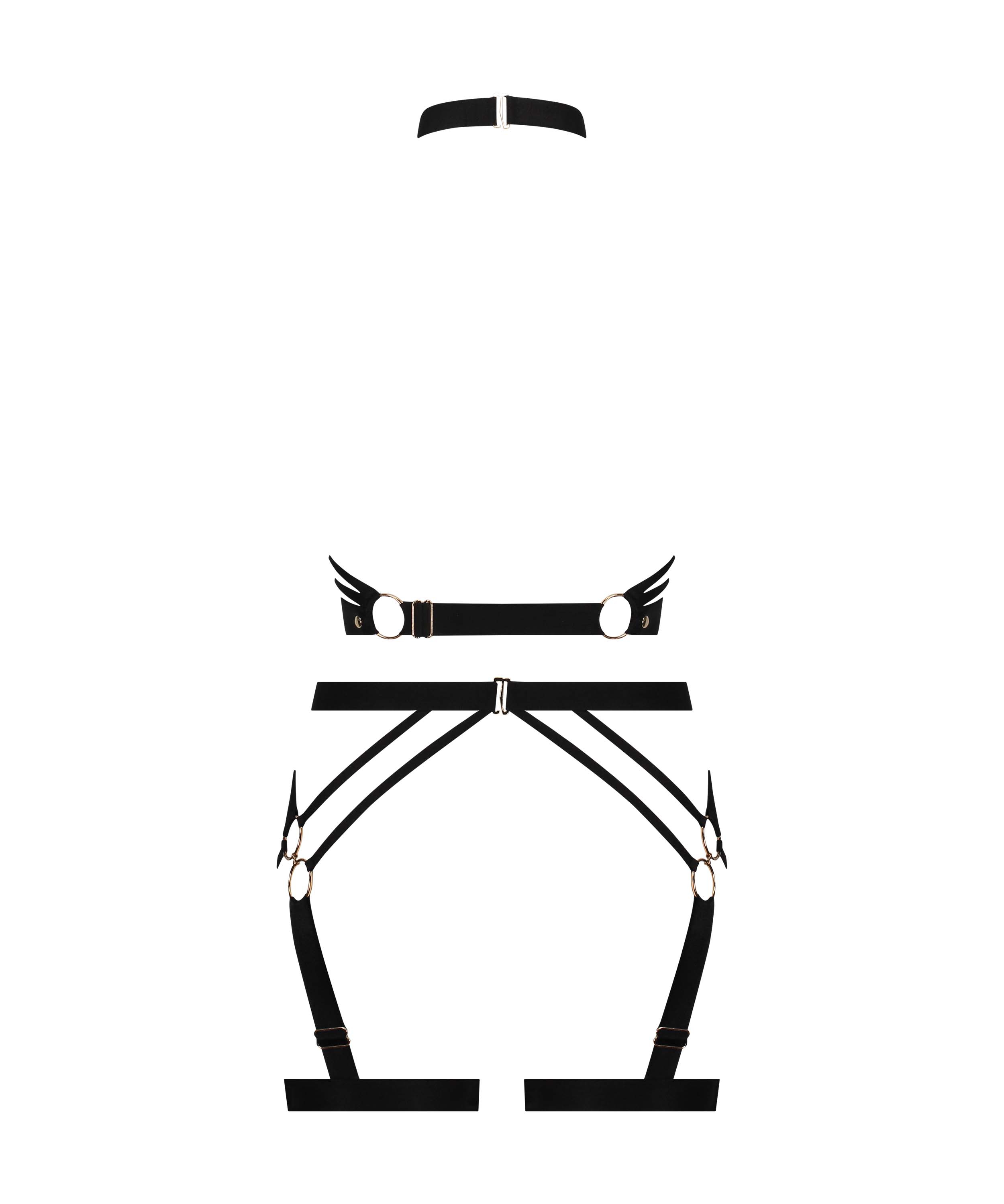 Private Uprząż ze sztucznej sk&oacute;ry, Czarny, main