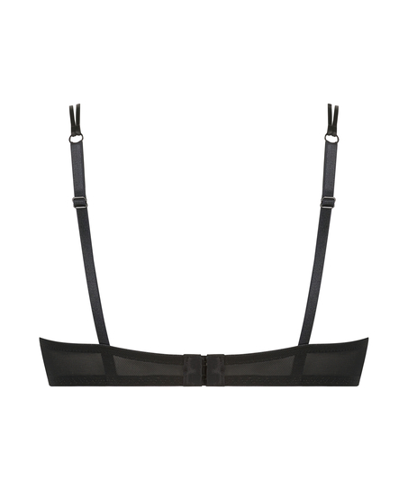 Biustonosz usztywniany z fiszbinami Bliss, Czarny