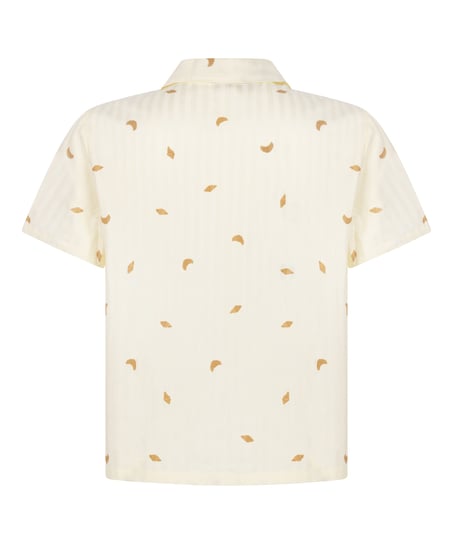 Bluza bawełniana w paski, Ż&oacute;łty