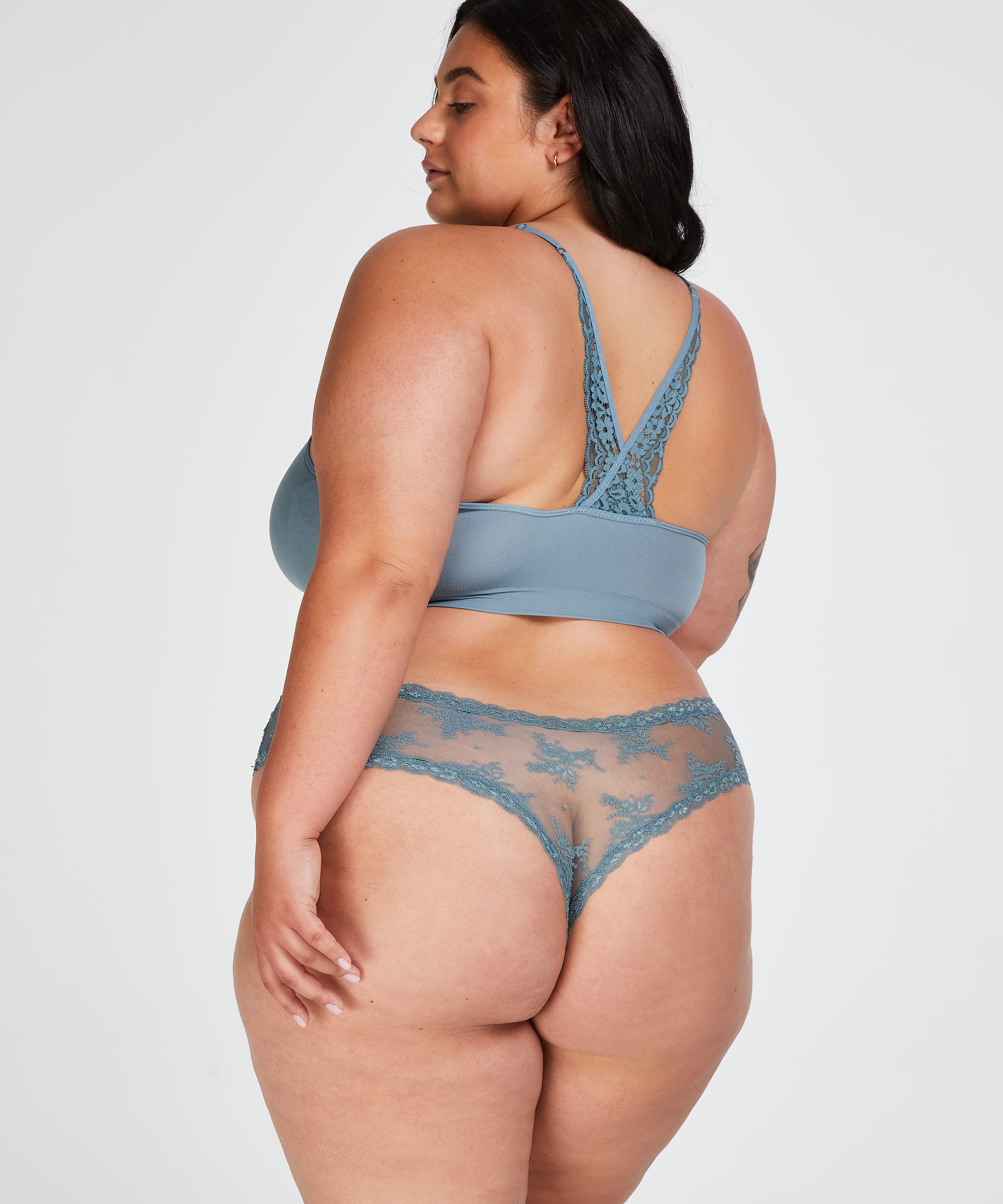 Brazyliany V-shape Mesh, Zielony, main