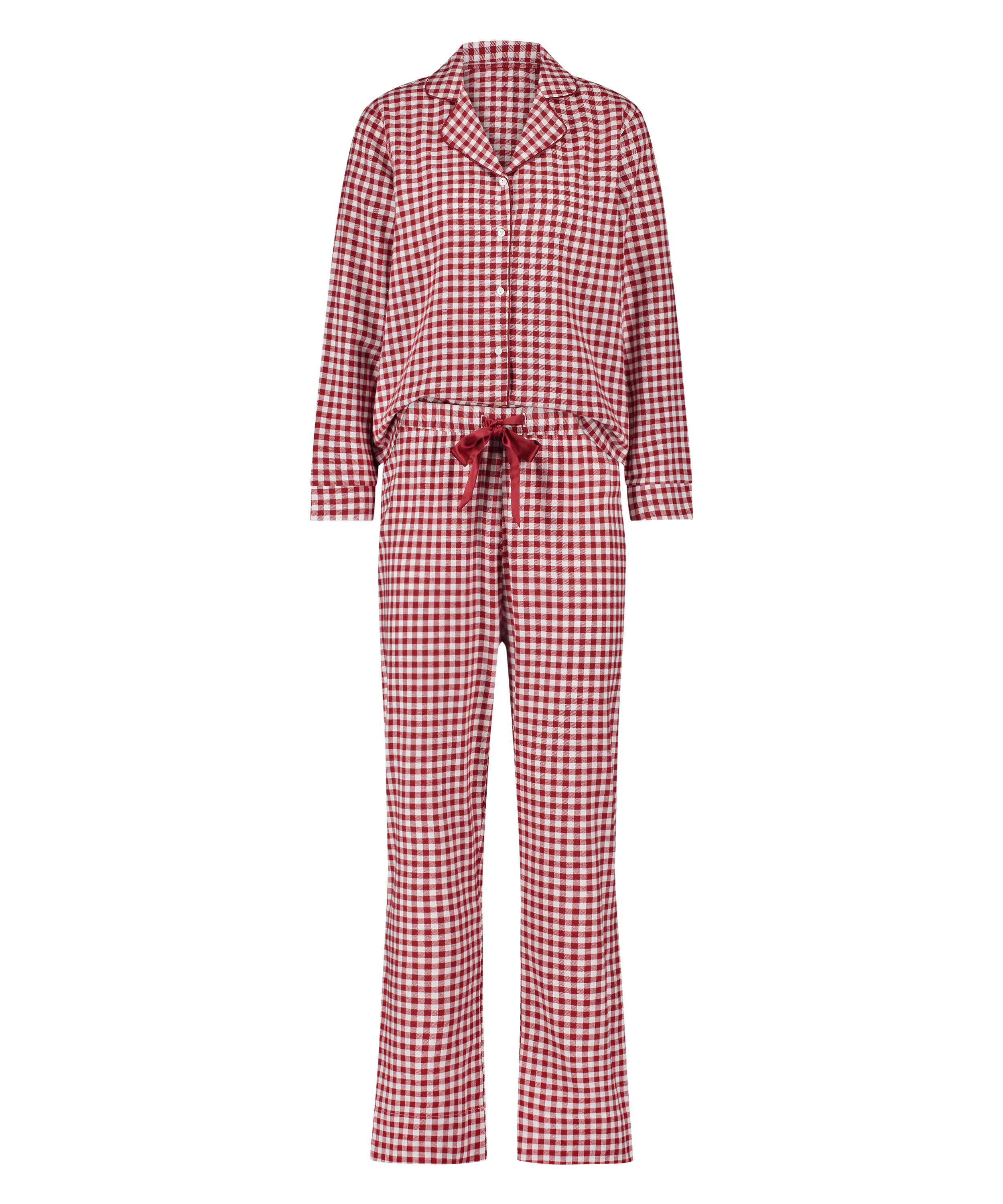 Piżama we wz&oacute;r Flannel, Czerwony, main