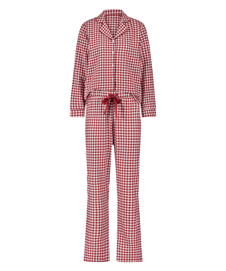 Piżama we wz&oacute;r Flannel, Czerwony