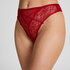 Stringi Highleg Isabelle z Wysokim Stanem, Czerwony