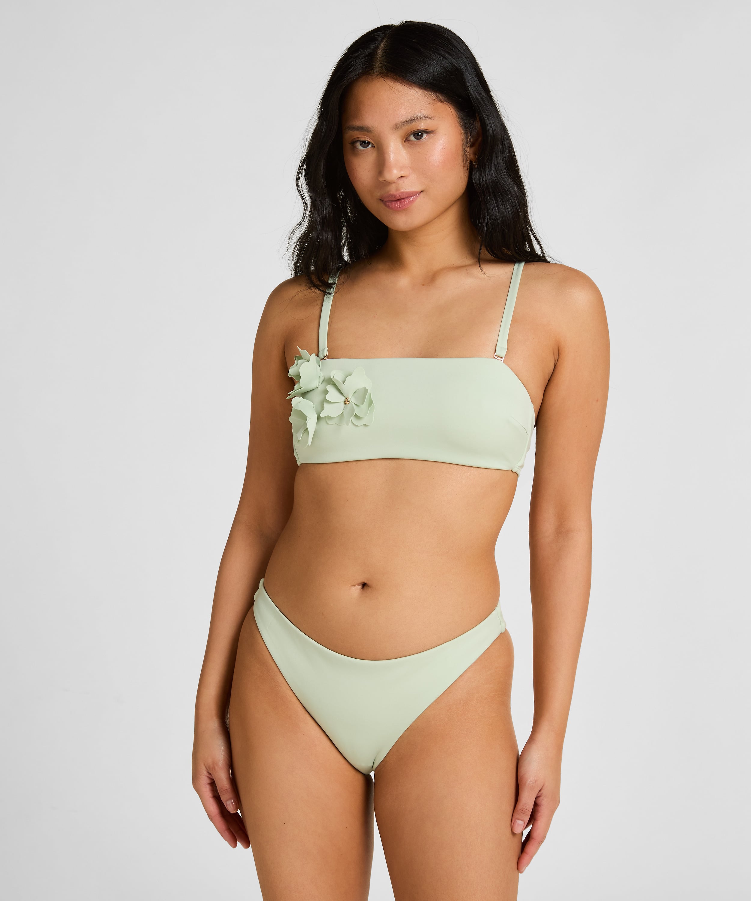 G&oacute;ra od Bikini Bandeau Tulum, Zielony, main