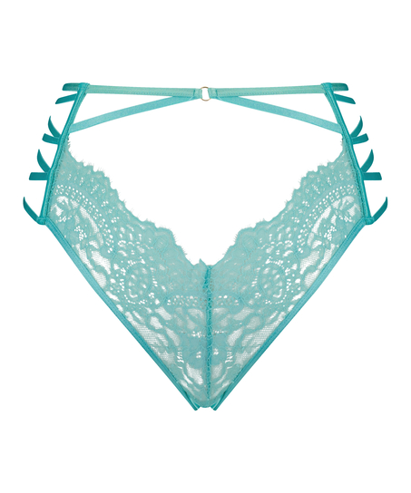 Wysoko wycięte brazyliany z odkrytym kroczem Monet, Zielony