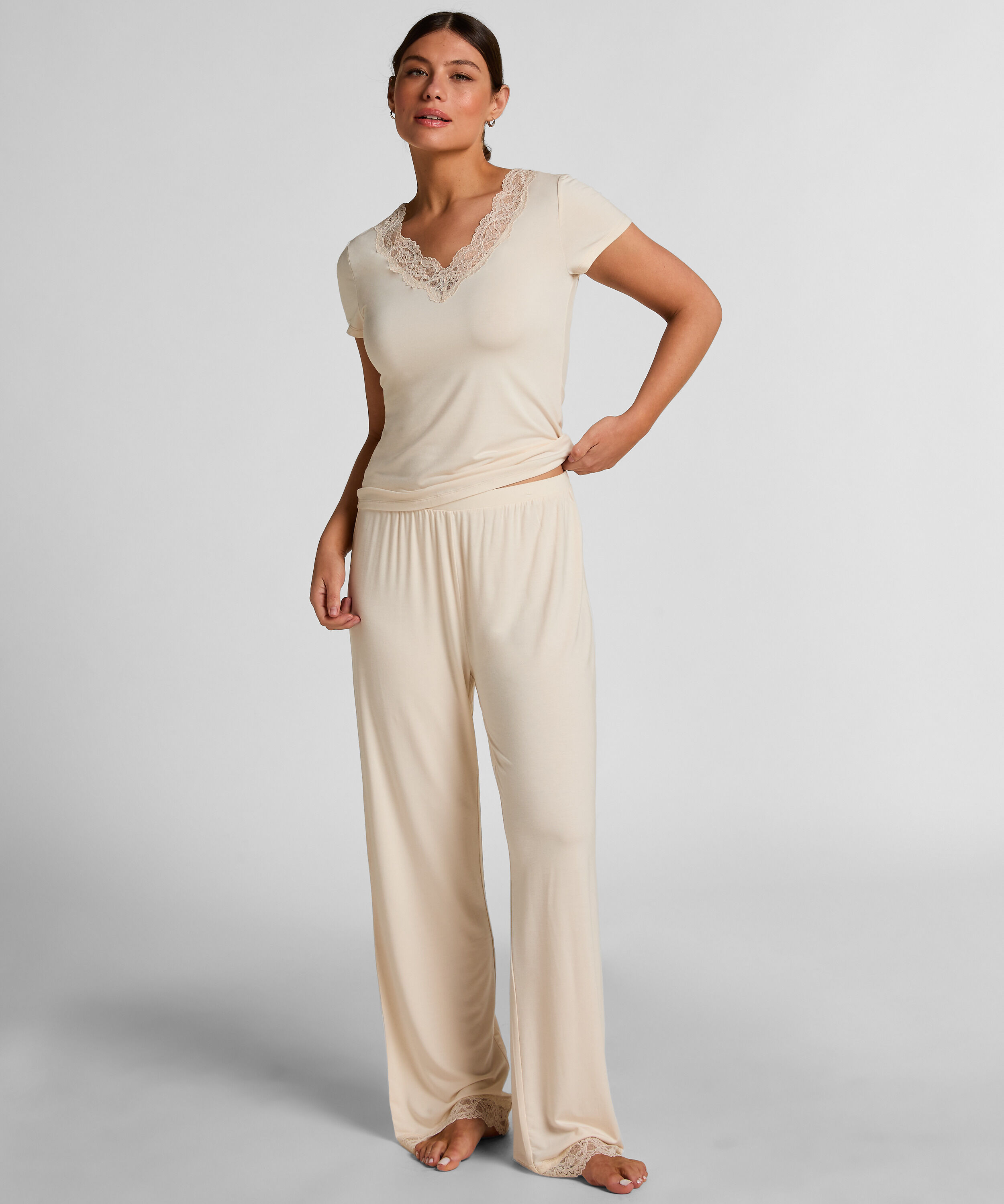 Zestaw piżamowy Nana, Biały