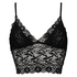 Bralette longline Fancy, Czarny