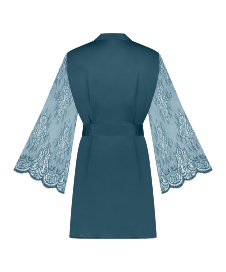 Satynowe kimono, Niebieski