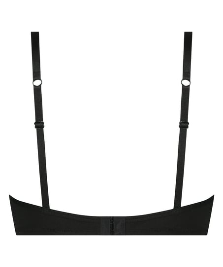 Biustonosz nieusztywniany z fiszbinami Ruby, Czarny