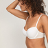Demi Padded Underwired Bra, Biały