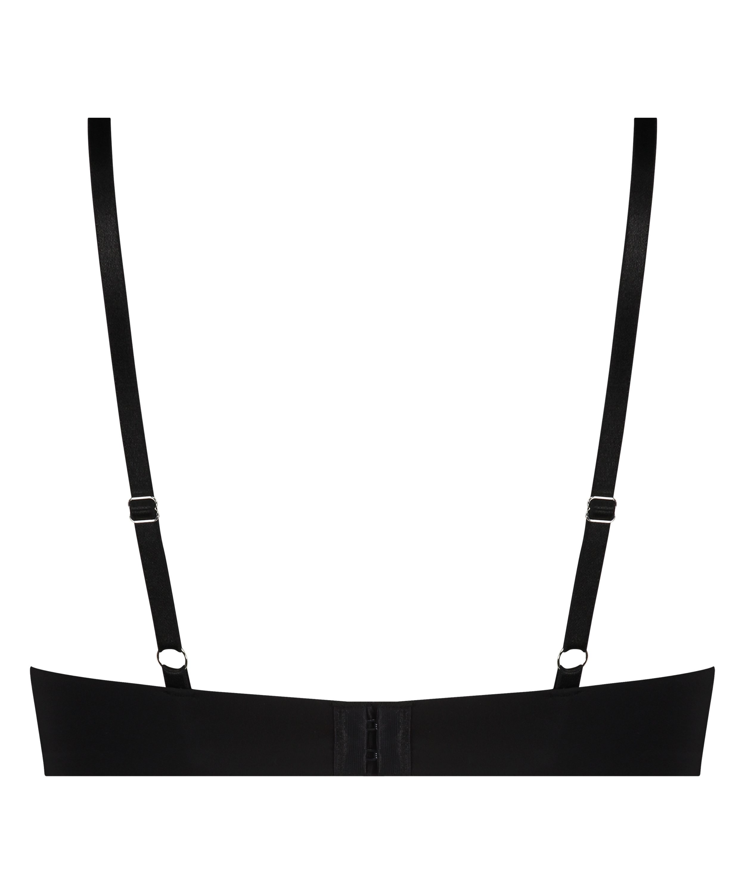 Usztywniany długoszczelny push-up z fiszbinami Lea, Czarny, main