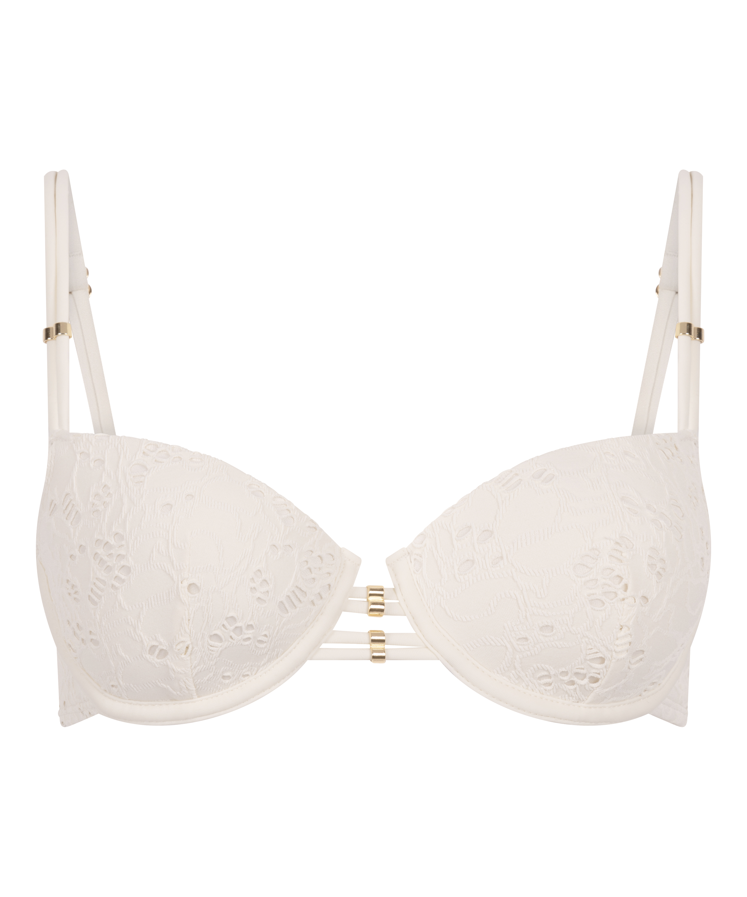 Crochet Bikini Top, Biały, main