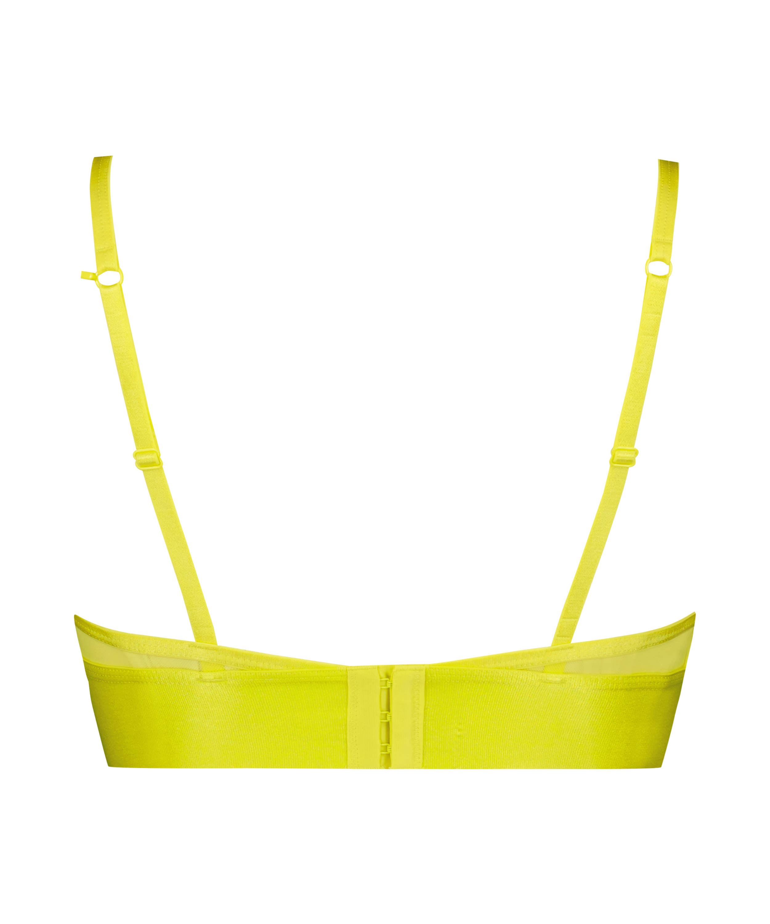 Siateczkowy biustonosz bralette Flexing, Ż&oacute;łty, main