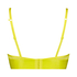Siateczkowy biustonosz bralette Flexing, Ż&oacute;łty