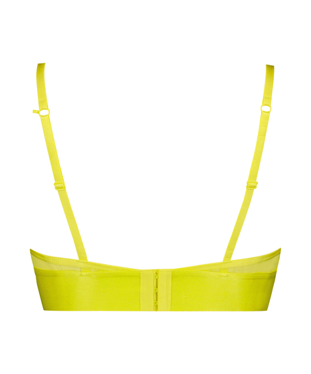 Siateczkowy biustonosz bralette Flexing, Ż&oacute;łty