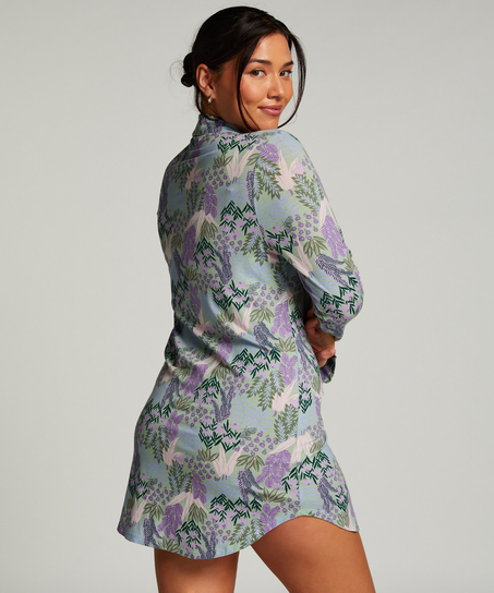 Koszula nocna tkana, Zielony