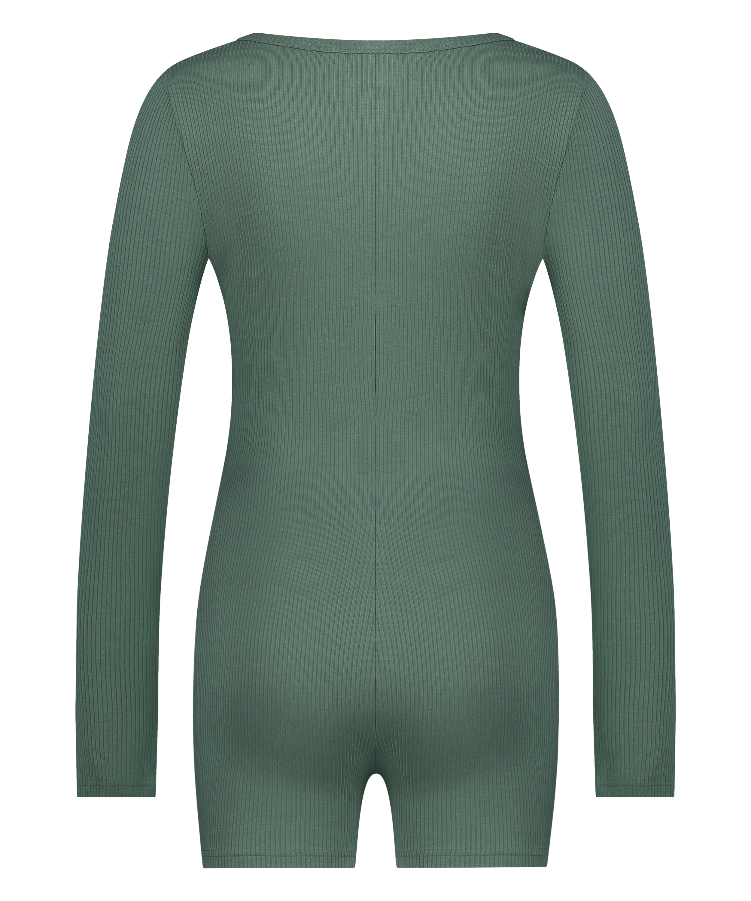Piżama jednoczęściowa kr&oacute;tka Brushed Rib, Zielony, main