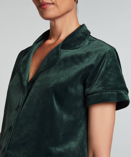 Bluza z weluru, Zielony
