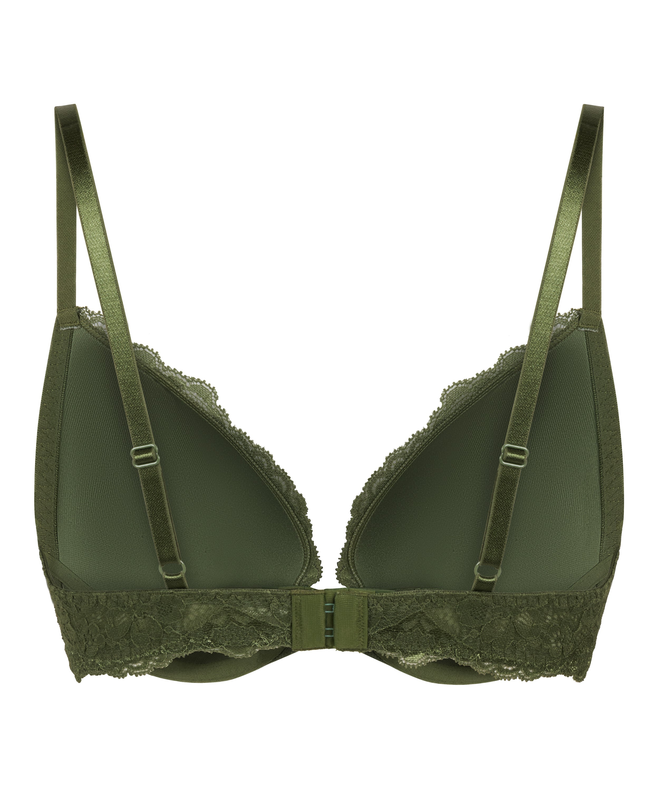 Wyściełany biustonosz push-up z fiszbinami Marine, Zielony, main