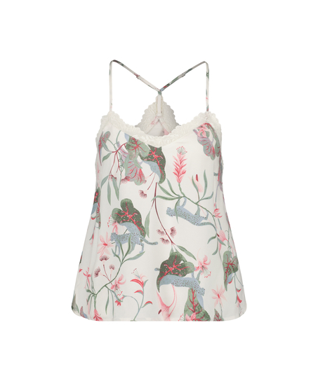 Koronkowa Kamizelka Z Tkanego Koronki, Biały