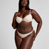Majtki Bikini Crochet, Biały