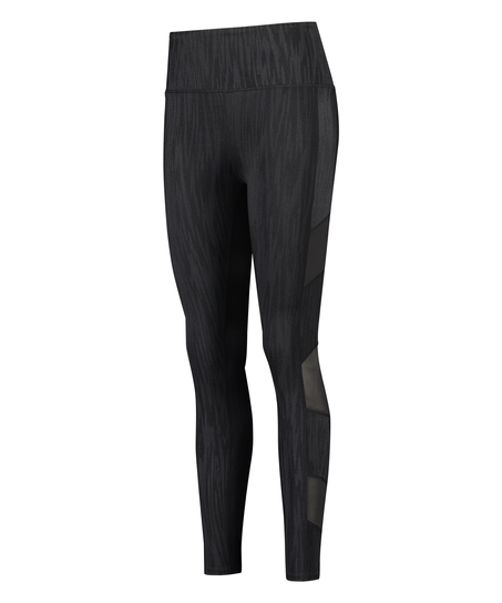 Legginsy sportowe z wysokim stanem HKMX Mojave, Czarny