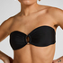 Luksusowy Top Bikini Bandeau z K&oacute;łkiem, Czarny