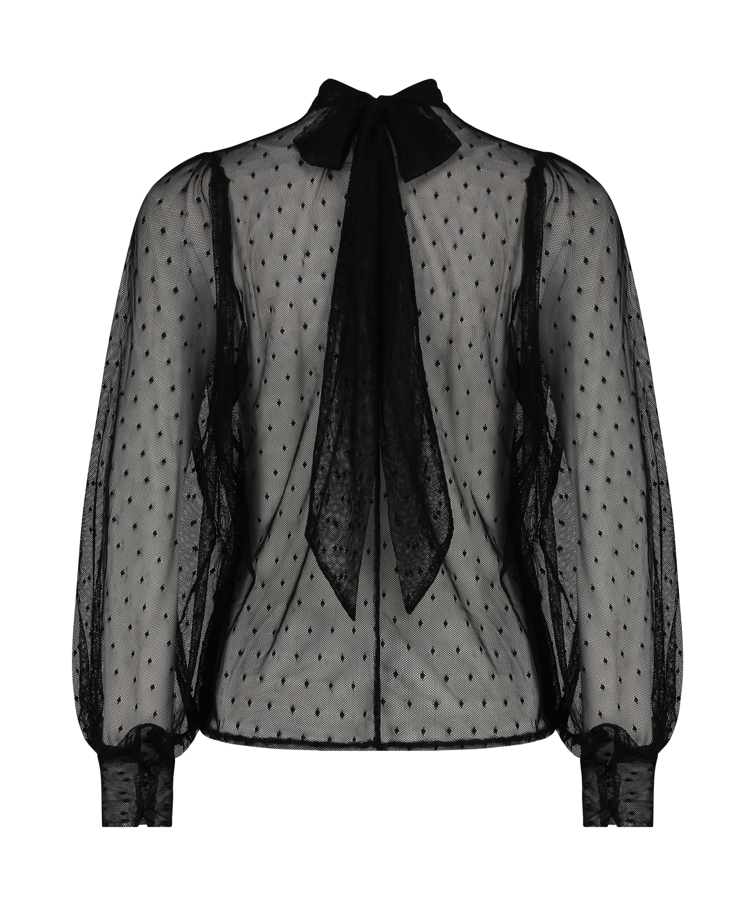 Koronkowy top, Czarny, main