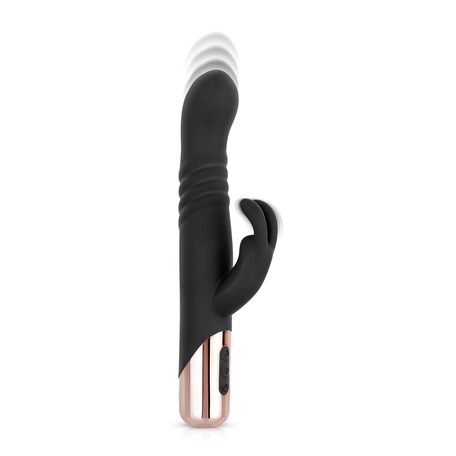 Wibrator Rabbit Rosy Gold, Czarny, main