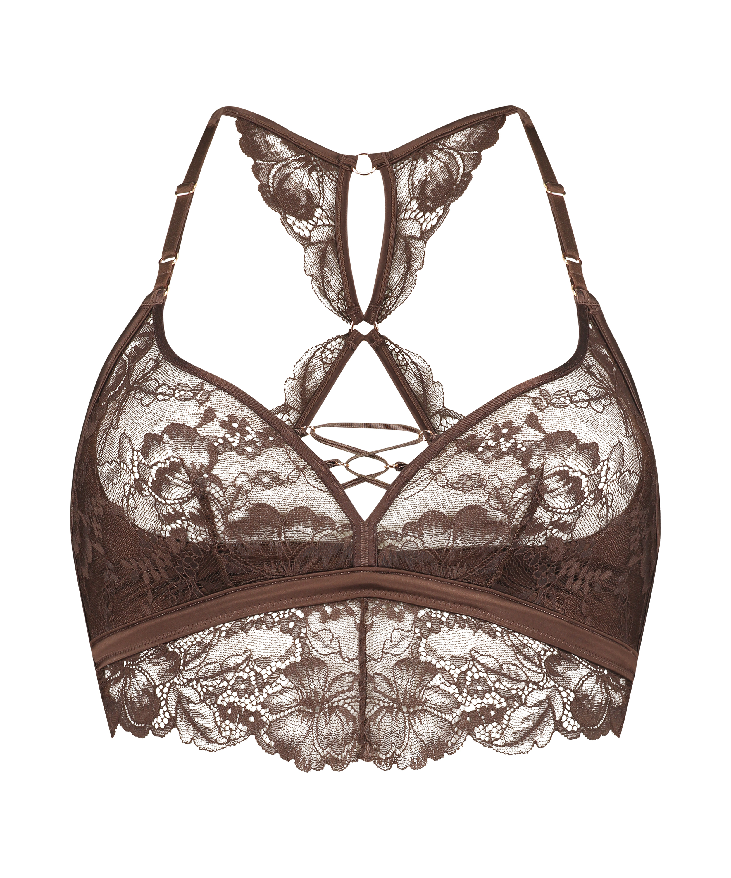 Biustonosz bralette Patrice, Brązowy, main
