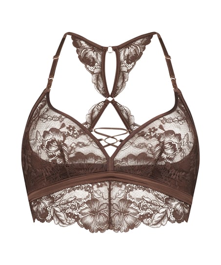 Biustonosz bralette Patrice, Brązowy