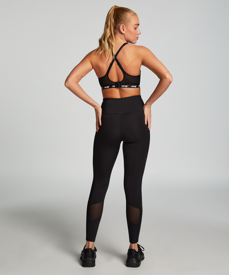 Legginsy z wysokim stanem HKMX Oh My Squat, Czarny