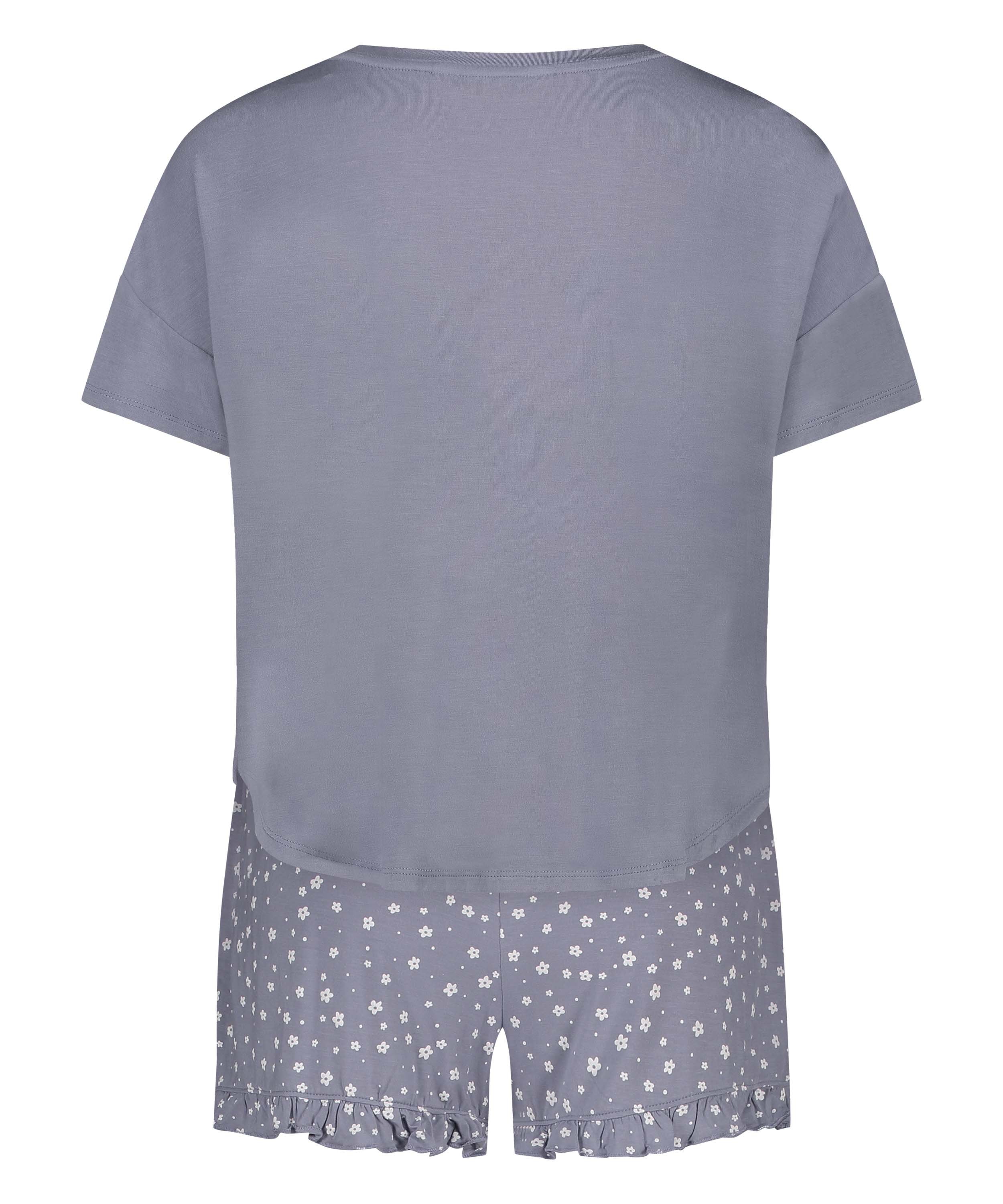 Zestaw piżamowy z szortami, Fioletowy, main